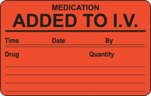 Medication Added to IV